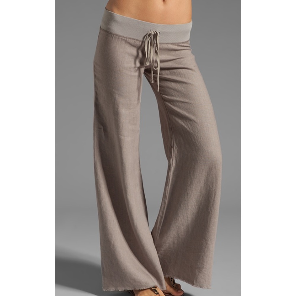 Krisa Wide Leg Linen Pant